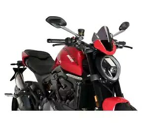 Puig tgKX _[NX[N X|[c 20688F hDJeB X^[ vX 937 2021 - 2023p Puig Windshield Dark Smoke Sport 20688F for DUCATI MONSTER PLUS 937 2021 - 2023