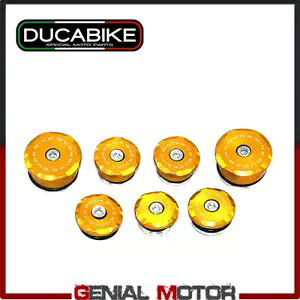CNC HA~jẼt[ Lbv S[h Ducabike Ducati 848 2008 - 2013 Frame Caps Gold in Machined Aluminum With CNC Ducabike Ducati 848 2008 - 2013