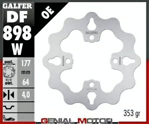 Galfer u[L fBXN tg EF[u Œ 177x4 mm |X vf^[ 500 2003- Galfer brake discs front wave fixed 177x4 mm polaris predator 500 2003-