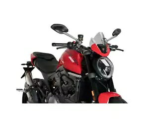 PUIG tgKX 20688H SPORT DUCATI MONSTER 937 2021 - 2024 CgX[N PUIG Windshield 20688H SPORT DUCATI MONSTER 937 2021 - 2024 LIGHT SMOKE