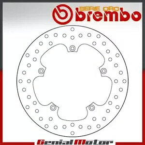 u[L fBXN Œu{ I A vW[ g|X I 400 2014 - 2016 Brake Disc Fixed Brembo Oro Rear Peugeot Metropolis I 400 2014 - 2016