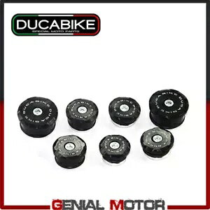 CNC HA~jẼt[ Lbv ubN Ducabike Ducati 848 2008 - 2013 Frame Caps Black in Machined Aluminum With CNC Ducabike Ducati 848 2008 - 2013