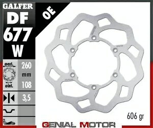 Galfer �u���[�L �f�B�X�N �t�����g �E�F�[�u�Œ� 260x3.5 mm AJP PR 4 125 ENDURO/PRO 2010- Galfer brake discs front wave fixed 260x3.5 mm AJP PR 4 125 ENDURO/PRO 2010- �y���s�A���i�z
