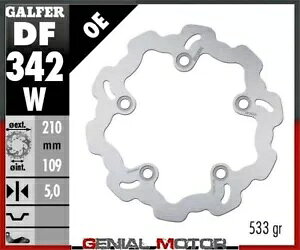 Galfer ���A�u���[�L�f�B�X�N �E�F�[�u�Œ� 210x5mm �X�Y�L AN 400 �o�[�O�}�� 1998-2002 Galfer Rear Brake Disc WAVE FIXED 210x5mm SUZUKI AN 400 BURGMAN 1998-2002