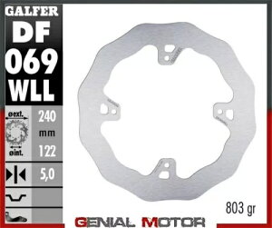 Galfer ���A �u���[�L �f�B�X�N WAVE FIXED SOLID 240X5MM HM CRE 500 X 2009 Galfer Rear Brake Disc WAVE FIXED SOLID 240X5MM HM CRE 500 X 2009 �y���s�A���i�z