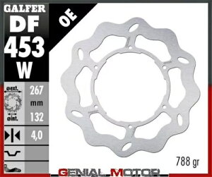 Galfer �u���[�L�f�B�X�N �t�����g �E�F�[�u �t�B�b�N�X 267x4mm ���}�n XV 1100 S/SC�A�r���[�S 1986-1992- Galfer brake discs front wave fix 267x4mm Yamaha XV 1100 S/SC, VIRAGO 1986-1992- �y���s�A���i�z