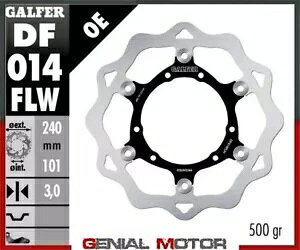 Galfer �u���[�L�f�B�X�N �t�����g �E�F�[�u �t���[�e�B���O (C. �X�`�[��) 240 x 3 mm HM CRE 450 R 2009- Galfer brake discs front wave floating (C. steel) 240 x 3 mm HM CRE 450 R 2009- �y���s�A���i�z