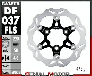 Galfer �t�����g �u���[�L �f�B�X�N �E�F�[�u �t���[�e�B���O �I�[�o�[�T�C�Y(C.STEEL)220x4mm CPI POPCORN 2001 Galfer Front Brake Disc WAVE FLOATING OVERSIZE(C.STEEL)220x4mm CPI POPCORN 2001 �y���s�A���i�z