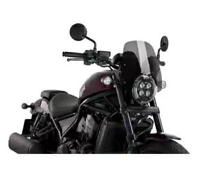Puig tgKX _[NX[N lCLbh X|[c 20819F HONDA REBEL CMX 1100 2021 2022 Puig Windshield Dark Smoke Naked Sport 20819F HONDA REBEL CMX 1100 2021 2022