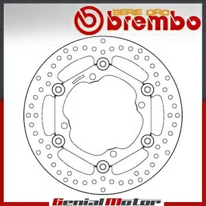 u[L fBXN t[eBO u{ ZGI tg Kawasaki Klx F 450 2007 - 2009 Brake Disc Floating Brembo Serie Oro Front Kawasaki Klx F 450 2007 - 2009