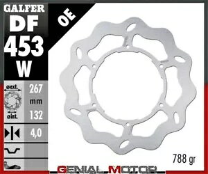 Galfer �u���[�L�f�B�X�N �t�����g �E�F�[�u �Œ� 267x4 mm ���}�n xt 600 1985 -1986- Galfer brake discs front wave fixed 267x4 mm Yamaha xt 600 1985 -1986- �y���s�A���i�z