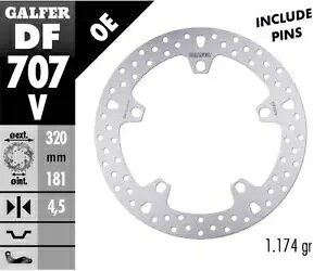 Galfer フロント ブレーキ ディスク ラウンド 固定 320x4.5mm BMW HP 2 SM 2006 Galfer Front Brake Disc ROUND FIXED 320x4.5mm BMW HP 2 SM 2006