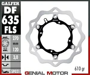 Galfer �t�����g �u���[�L �f�B�X�N �E�F�[�u �t���[�e�B���O �I�[�o�[�T�C�Y 270x3mm BETA 498 RR 4T 2012-2012 Galfer Front Brake Disc WAVE FLOATING OVERSIZE 270x3mm BETA 498 RR 4T 2012-2012 �y���s�A���i�z