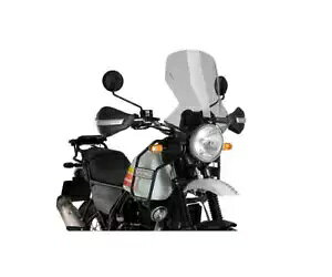 PUIG �t�����g�K���X 21463H �c�[�����O ���C���� �G���t�B�[���h �q�}���� 2017 - 2020 ���C�g�X���[�N PUIG Windshield 21463H TOURING ROYAL ENFIELD HIMALAYAN 2017 - 2020 LIGHT SMOKE �y���s�A���i�z