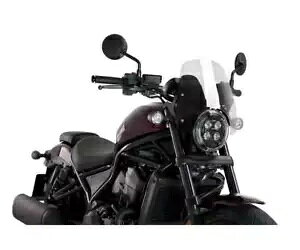 Puig tgKX lCLbh X|[c 20819W HONDA REBEL CMX 1100 2021 2022 Puig Windshield Transparent Naked Sport 20819W HONDA REBEL CMX 1100 2021 2022