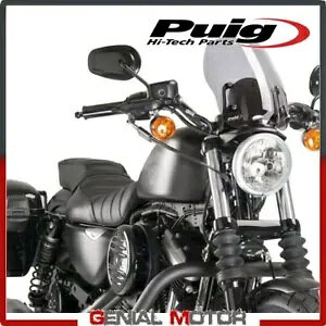 Puig �t�����g�K���X ���C�g�X���[�N 9283H �n�[���[�_�r�b�h�\�� �X�|�[�c�X�^�[ 883 �A�C�A�� 2009 2017 PUIG WINDSHIELD LIGHT SMOKED 9283H HARLEY DAVIDSON SPORTSTER 883 IRON 2009 2017 �y���s�A���i�z