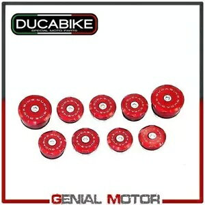t[ Lbv bh TTSF01A Ducabike Ducati Streetfighter 848 2011 - 2015 Frame Caps Red TTSF01A Ducabike Ducati Streetfighter 848 2011 - 2015