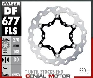 Galfer tg u[L fBXN EF[u t[g I[o[TCY 270x3mm CCM 404 DS X[p[^[h 2003 Galfer Front Brake Disc WAVE FLOAT OVERSIZE 270x3mm CCM 404 DS SUPER MOTARD 2003
