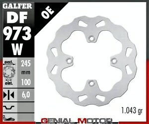 Galfer ���A�u���[�L�f�B�X�N WAVE FIX 245x6mm ���}�n YXF 1000 ���}�n YXZ 1000R SS 16-18 Galfer Rear BrakeDisc WAVE FIX 245x6mm YAMAHA YXF 1000 YAMAHA YXZ 1000R SS 16-18 �y���s�A���i�z
