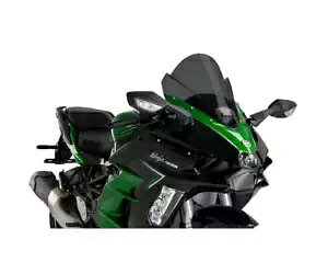 PUIG tgKX 21714F Z-RACING KAWASAKI NINJA H2 SX SE 2022 2024 DK X[N- PUIG windshield 21714F Z-RACING KAWASAKI NINJA H2 SX SE 2022 2024 DK SMOKE-