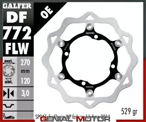 Galfer �t�����g �u���[�L �f�B�X�N �E�F�[�u �t���[�g(�X�`�[��)270x3mm SHERCO 250 SE �t�H�[�N �T�b�N�X 2014 Galfer Front Brake Disc WAVE FLOAT(STEEL)270x3mm SHERCO 250 SE FORK SACHS 2014 �y���s�A���i�z
