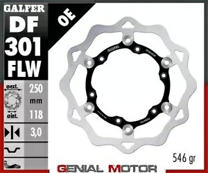 Galfer �t�����g �u���[�L �f�B�X�N �E�F�[�u �t���[�e�B���O (C. �X�`�[��) 250x3mm �X�Y�L RM 125 1996-1998 Galfer Front Brake Disc WAVE FLOATING (C. STEEL) 250x3mm SUZUKI RM 125 1996-1998 �y���s�A���i�z