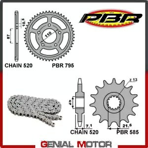 EK1756G `F[ƃXvPbgLbg 15 / 45 / 520 PBR XYL SV 1999 - 2008 EK1756G Chain and Sprockets Kit 15 / 45 / 520 PBR SUZUKI SV 1999 - 2008