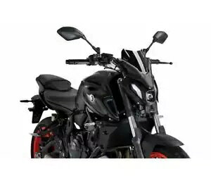 Puig tgKX ubN lCLbh N.G.X|[c 20618N }n MT-07 700 2021 - 2022 Puig Windshield Black Naked N.G. Sport 20618N for YAMAHA MT-07 700 2021 - 2022