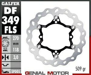 Galfer �t�����g �u���[�L �f�B�X�N �E�F�[�u �t���[�e�B���O �I�[�o�[�T�C�Y 270x3mm �X�Y�L RM 250 Z 2013-2018 Galfer Front Brake Disc WAVE FLOATING OVERSIZE 270x3mm SUZUKI RM 250 Z 2013-2018 �y���s�A���i�z