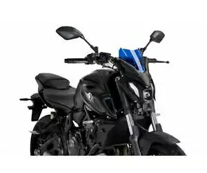 Puig tgKX u[ lCLbh N.G.X|[c 20618A }n MT-07 700 2021 - 2022 Puig Windshield Blue Naked N.G. Sport 20618A for YAMAHA MT-07 700 2021 - 2022