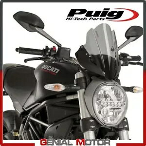PUIG �t�����g�K���X �_�[�N�X���[�N 8900F �h�D�J�e�B �����X�^�[ 1200 / R 2016 / 2018 PUIG WINDSHIELD DARK SMOKED 8900F DUCATI MONSTER 1200 / R 2016 / 2018 �y���s�A���i�z