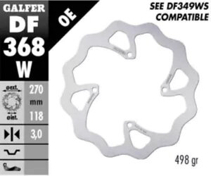 Galfer �t�����g �u���[�L �f�B�X�N WAVE FIXED 270x3mm SUZUKI RM 250 Z 2019 Galfer Front Brake Disc WAVE FIXED 270x3mm SUZUKI RM 250 Z 2019 �y���s�A���i�z