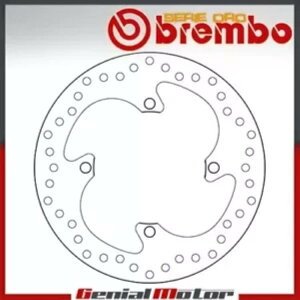 u[LfBXN Œu{ZGIA Kawasaki Klx F 450 2007 - 2009p Brake Disc Fixed Brembo Serie Oro Rear for Kawasaki Klx F 450 2007 - 2009