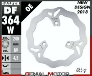Galfer ���A �u���[�L �f�B�X�N �E�F�[�u�Œ� 240x4,5mm �X�Y�L UH 200 �o�[�O�}�� 2014 Galfer Rear Brake Disc WAVE FIXED 240x4,5mm SUZUKI UH 200 BURGMAN 2014 �y���s�A���i�z