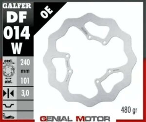 Galfer �t�����g �u���[�L �f�B�X�N WAVE FIXED 240x3mm HM CRE 500 X 2009 Galfer Front Brake Disc WAVE FIXED 240x3mm HM CRE 500 X 2009 �y���s�A���i�z