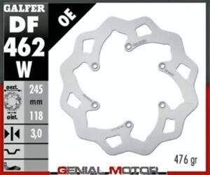 Galfer �t�����g �u���[�L �f�B�X�N �E�F�[�u�Œ� 245x3mm ���}�n YZ 250 F�AWR F 4T 2000-2000 Galfer Front Brake Disc WAVE FIXED 245x3mm YAMAHA YZ 250 F, WR F 4T 2000-2000