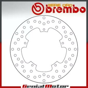 u[LfBXNŒu{ZGIAsAbWI Mp3 Ie 125 2008 - 2009 Brake Disc Fixed Brembo Serie Oro Rear for Piaggio Mp3 Ie 125 2008 - 2009
