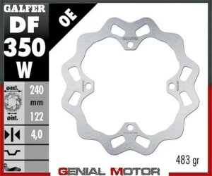 Galfer ���A�u���[�L�f�B�X�N �E�F�[�u�Œ� 240x4mm �X�Y�L RM 250 Z 2007-2012 Galfer Rear Brake Disc WAVE FIXED 240x4mm SUZUKI RM 250 Z 2007-2012 �y���s�A���i�z