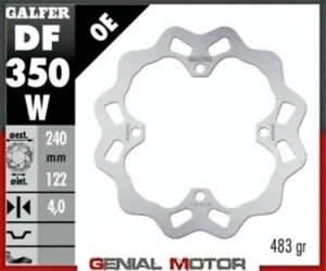 Galfer ���A �u���[�L �f�B�X�N �E�F�[�u�Œ� 240x4mm �X�Y�L RM 250 Z 2013-2018 Galfer Rear Brake Disc WAVE FIXED 240x4mm SUZUKI RM 250 Z 2013-2018 �y���s�A���i�z