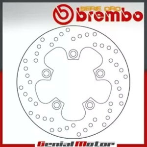 �u���[�L�f�B�X�N�Œ�u�����{�Z���G�I�����A�X�Y�L Sv S 1000 2003 - 2007 Brake Disc Fixed Brembo Serie Oro Rear for Suzuki Sv S 1000 2003 - 2007 �y���s�A���i�z