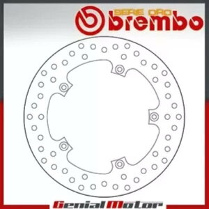 u[LfBXNŒu{ZGIApvW[WI Rs 125 2007 - 2008 Brake Disc Fixed Brembo Serie Oro Rear for Peugeot Geo Rs 125 2007 - 2008