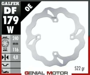 Galfer ���A�u���[�L�f�B�X�N �E�F�[�u�Œ� 240x4mm �X�Y�L RM 250 Z 2004-2006 Galfer Rear Brake Disc WAVE FIXED 240x4mm SUZUKI RM 250 Z 2004-2006 �y���s�A���i�z