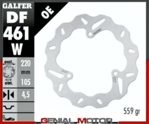 Galfer ���A �u���[�L �f�B�X�N �E�F�[�u�Œ� 220x4,5mm ���}�n MT 25 2016 Galfer Rear Brake Disc WAVE FIXED 220x4,5mm YAMAHA MT 25 2016 �y���s�A���i�z