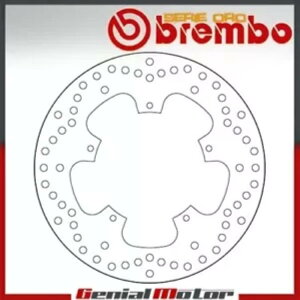 u[L fBXN Œu{ A sAbWI ro[ cA[ Euro3 300 2009 - 2012 Brake Disc Fixed Brembo Rear Piaggio Beverly Tourer Euro3 300 2009 - 2012