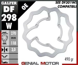 Galfer �t�����g �u���[�L �f�B�X�N WAVE FIXED 270x3mm FANTIC XX 125 2T 2020 Galfer Front Brake Disc WAVE FIXED 270x3mm FANTIC XX 125 2T 2020 �y���s�A���i�z