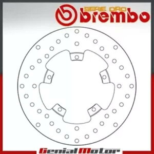 u[LfBXN Œu{ ZGI tg sAWI ^Ct[ 125 2010 - 2011p Brake Disc Fixed Brembo Serie Oro Front for Piaggio Typhoon 125 2010 - 2011