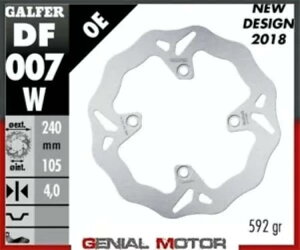 Galfer Au[LfBXN EF[uŒ 240x4mm z_ CB 400 X[p[tHA 2005-2013 Galfer Rear Brake Disc WAVE FIXED 240x4mm HONDA CB 400 SUPER FOUR 2005-2013