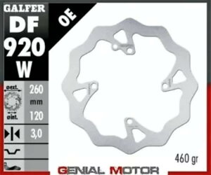 Galfer �t�����g �u���[�L �f�B�X�N �E�F�[�u�Œ� 260x3mm SHERCO 300 SE-R �t�H�[�N WP-KYB 2014-2015 Galfer Front Brake Disc WAVE FIXED 260x3mm SHERCO 300 SE-R FORK WP-KYB 2014-2015 �y���s�A���i�z