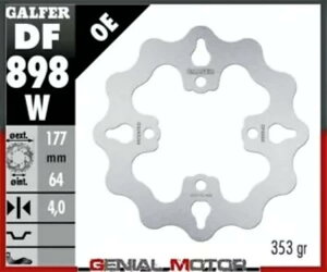 Galfer tg u[L fBXN WAVE FIXED 177x4mm POLARIS PREDATOR 500 2003 Galfer Front Brake Disc WAVE FIXED 177x4mm POLARIS PREDATOR 500 2003