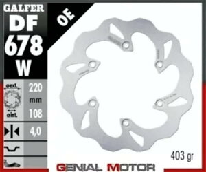 Galfer ���A �u���[�L �f�B�X�N WAVE FIXED 220x4mm RIEJU MR 250 PRO 2022 Galfer Rear Brake Disc WAVE FIXED 220x4mm RIEJU MR 250 PRO 2022 �y���s�A���i�z